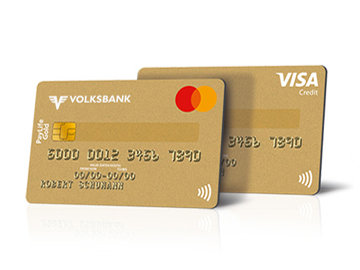 PayLife Gold Kreditkarte als Visa und Mastercard in goldener Farbe